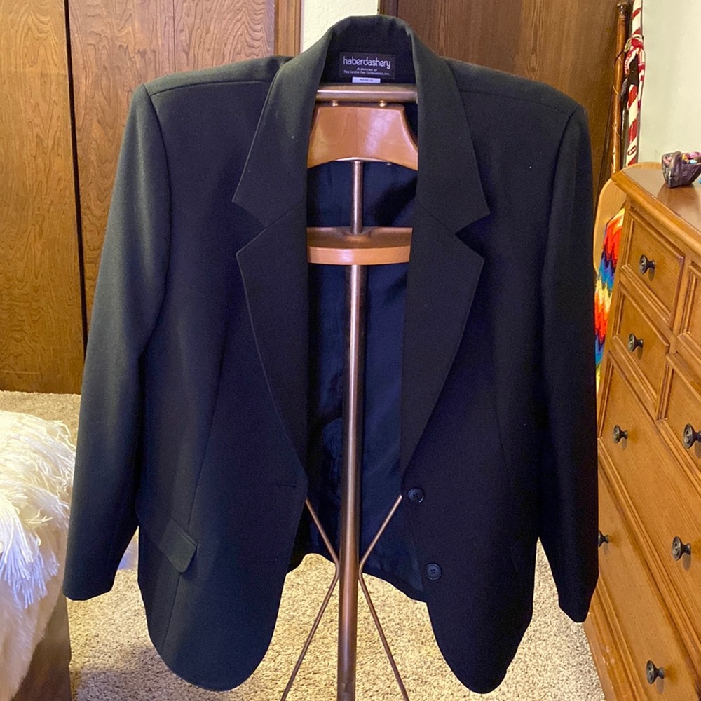 Vintage Black Suit Jacket - PERFECT CONDITION
